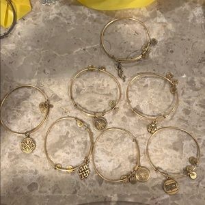 Alex and Ani mixed bracelets